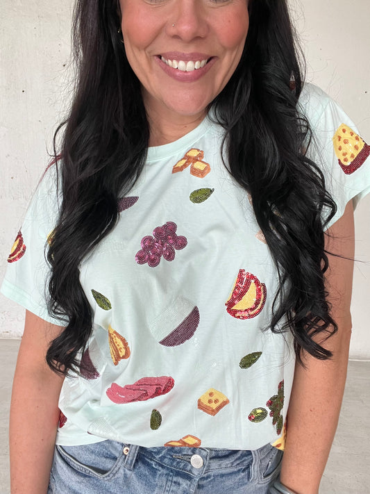 Queen of Sparkles Charcuterie Tee